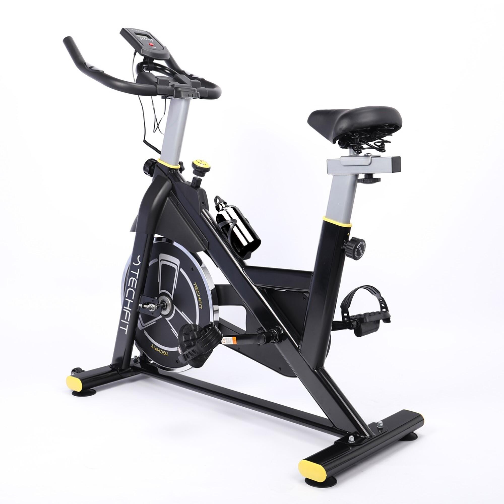 Bicicleta cycling TECHFIT SBK800B, Negru lucios, Sistem inertie volanta 8 Kg, G