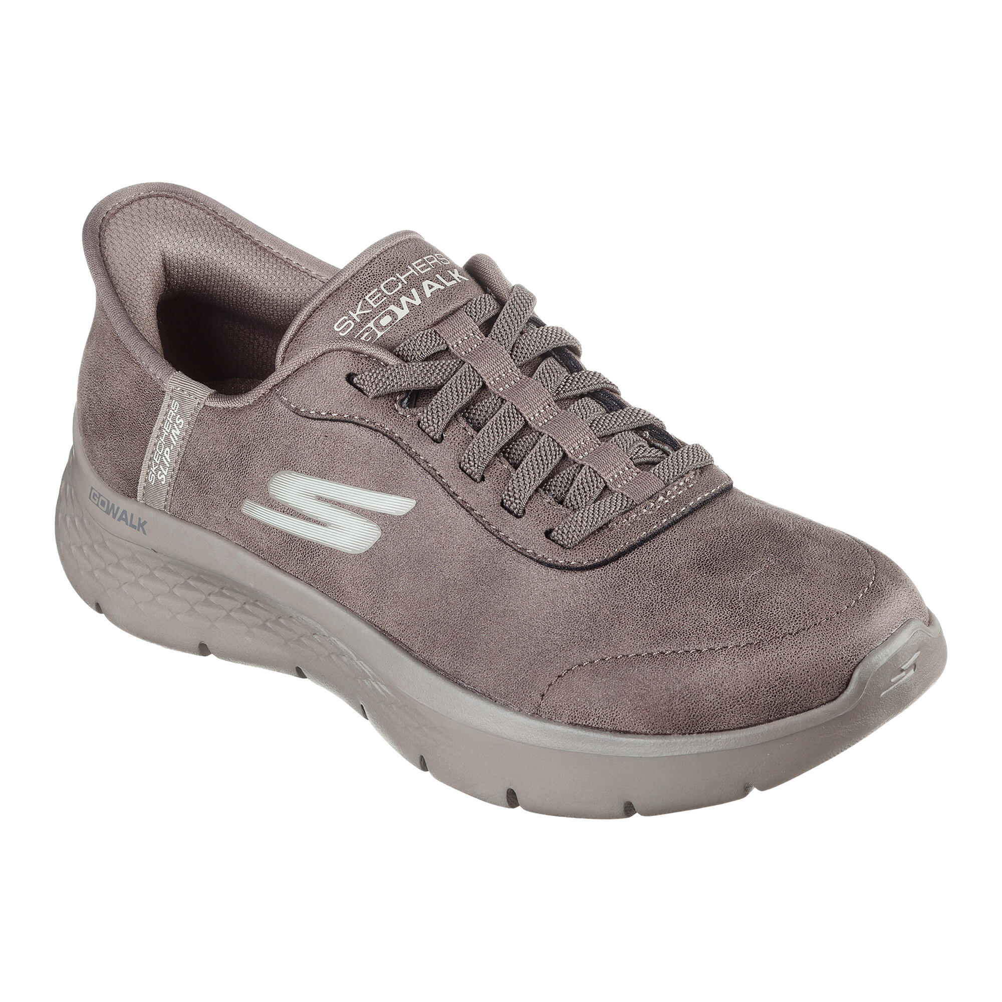 Baskets FEMME Skechers Slip-ins Go Walk Flex Mau MARRON 1/7
