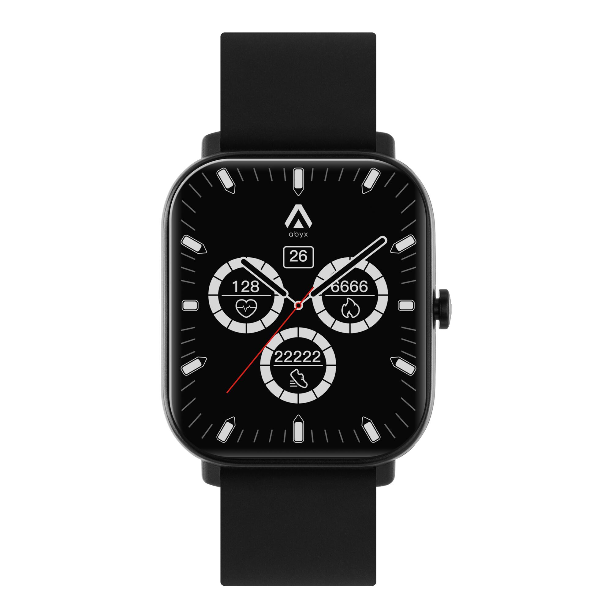 Montre Connectée Étanche Multisport - Abyx Fit Ozone 3 - Noire 3/8