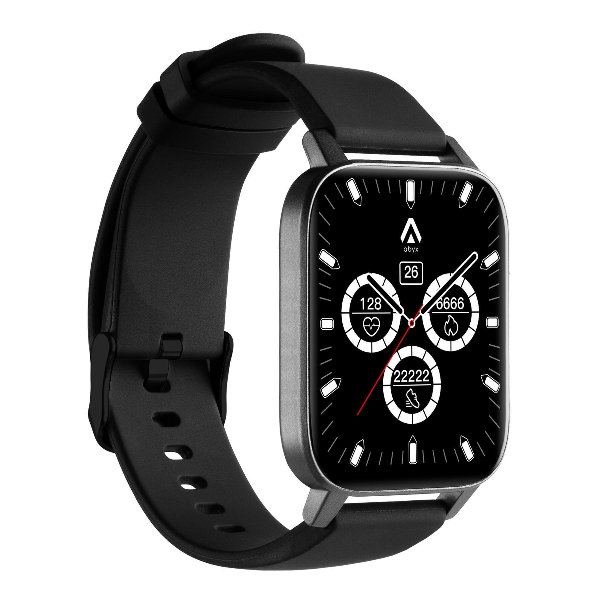 Montre Connectée Étanche Multisport - Abyx Fit Ozone 3 - Noire 5/8