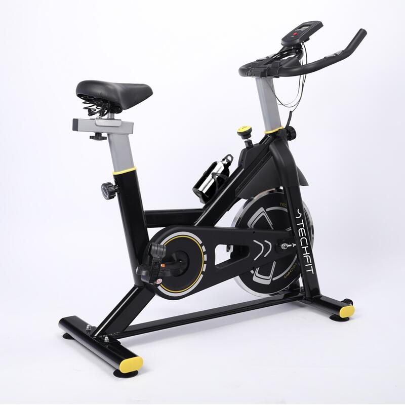 Bicicleta cycling TECHFIT SBK800B, Negru lucios, Sistem inertie volanta 8 Kg, G