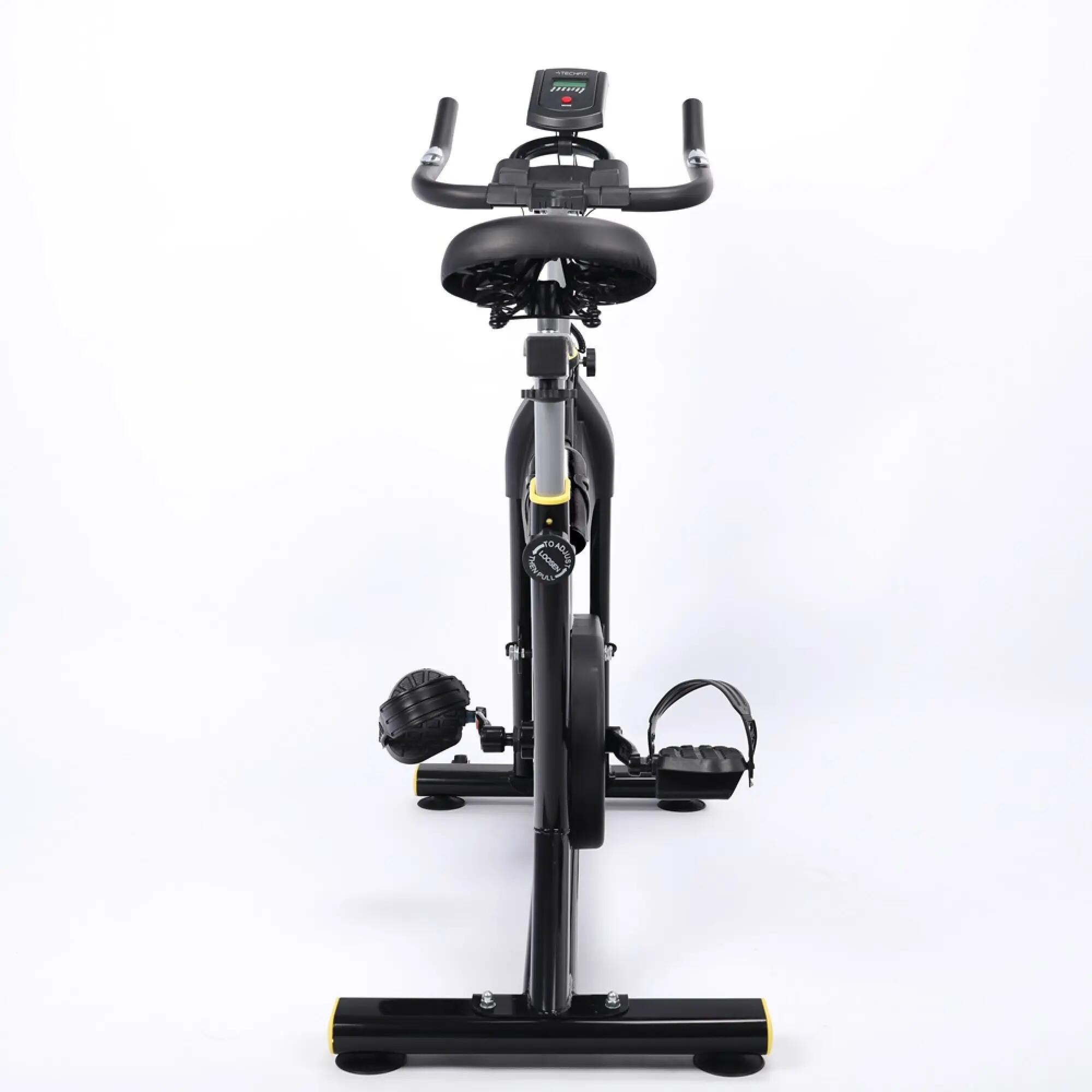 Bicicleta cycling TECHFIT SBK800B, Negru lucios, Sistem inertie volanta 8 Kg, G 5/6