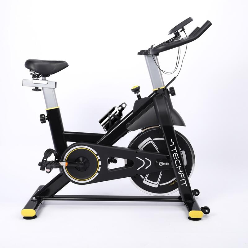 Bicicleta cycling TECHFIT SBK800B, Negru lucios, Sistem inertie volanta 8 Kg, G