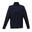 Micro Fleece Top mit Reißverschluss. Herren Dunkles Marineblau