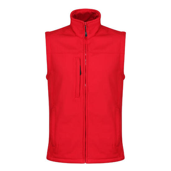 Veste Sans Manches FLUX Homme (Rouge Classique / Gris Phoque)
