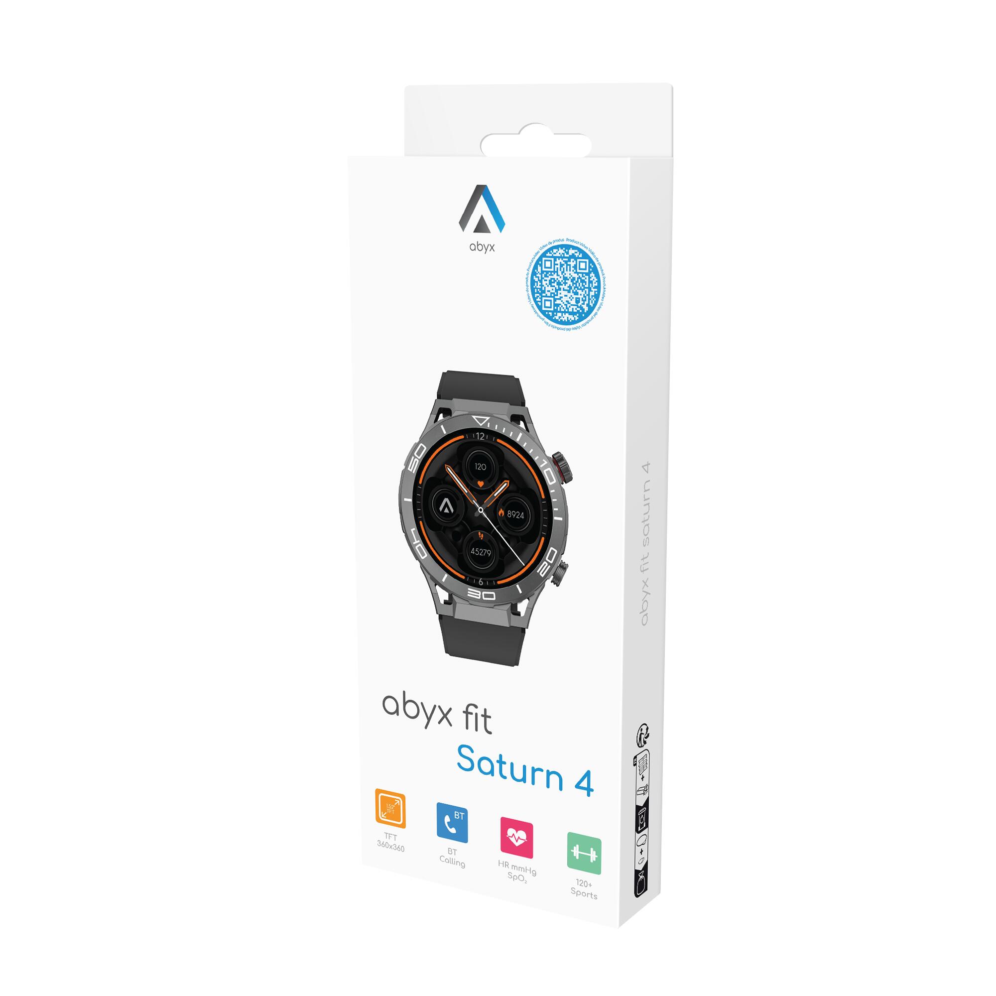 Montre Connectée Multisport -Abyx Fit Saturn 4 - Gris Foncé 6/7