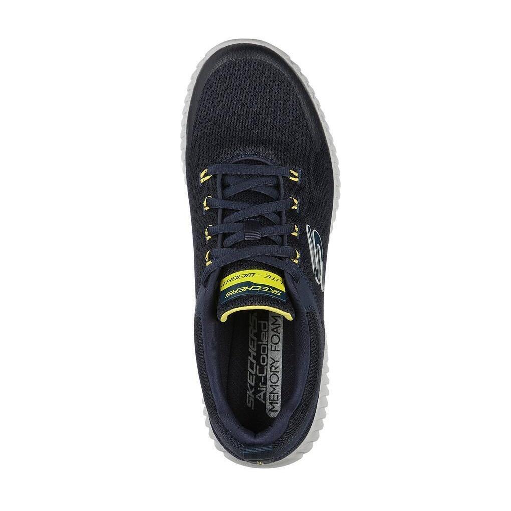 Mens Elite Flex Prime Take Over Trainers (Navy/Yellow) SKECHERS Decathlon