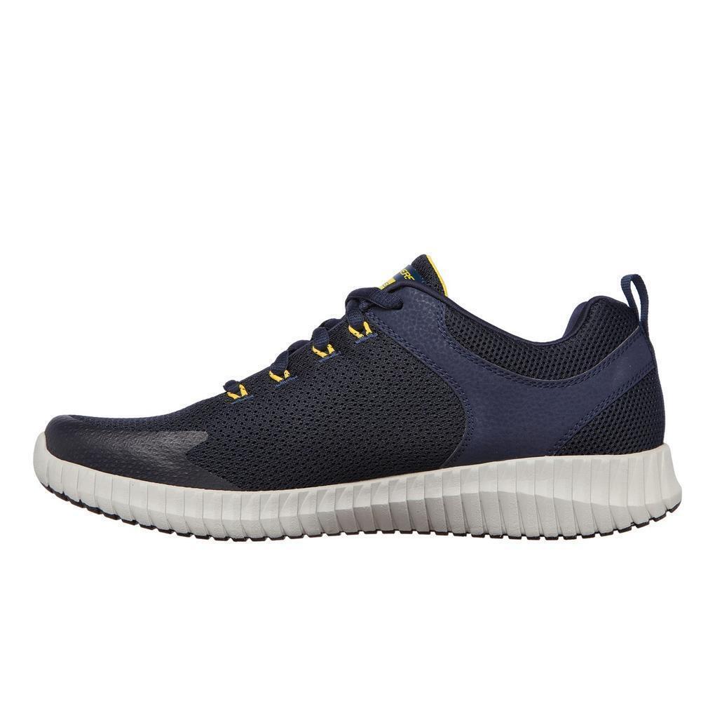 Mens Elite Flex Prime Take Over Trainers (Navy/Yellow) SKECHERS Decathlon