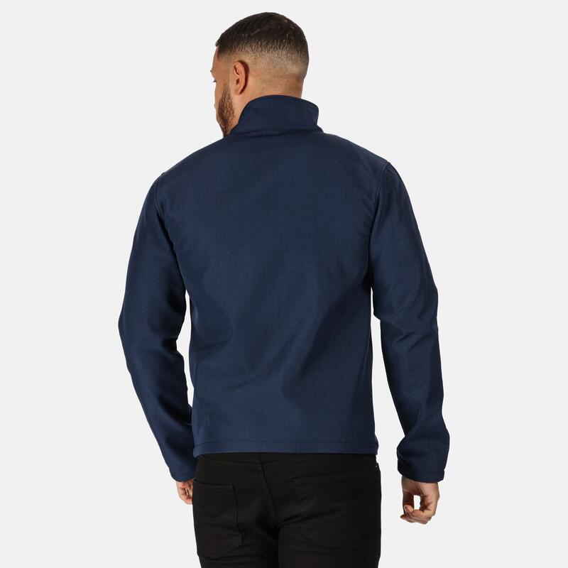 Limestone Marl Soft Shell Jacke Herren Marineblau meliert