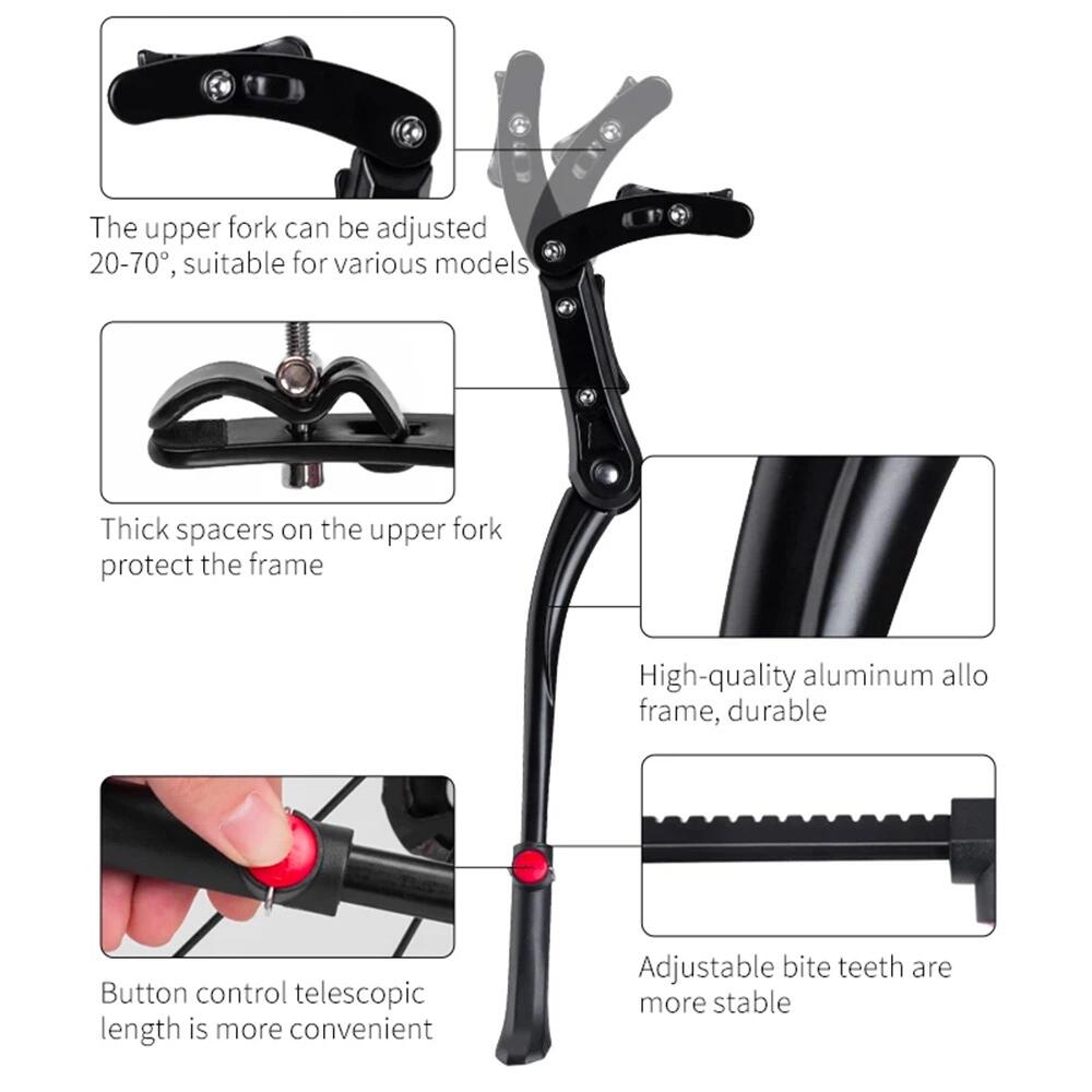 Soporte de bicicleta Rockbros JC1005BK - negra 4/4