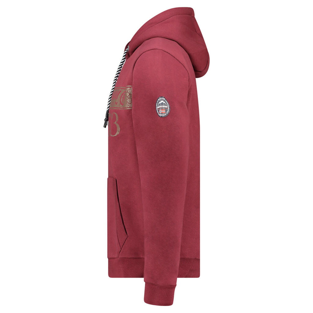 Sudadera para hombre Geographical Norway modelo Fastlife Burdeos 4/4