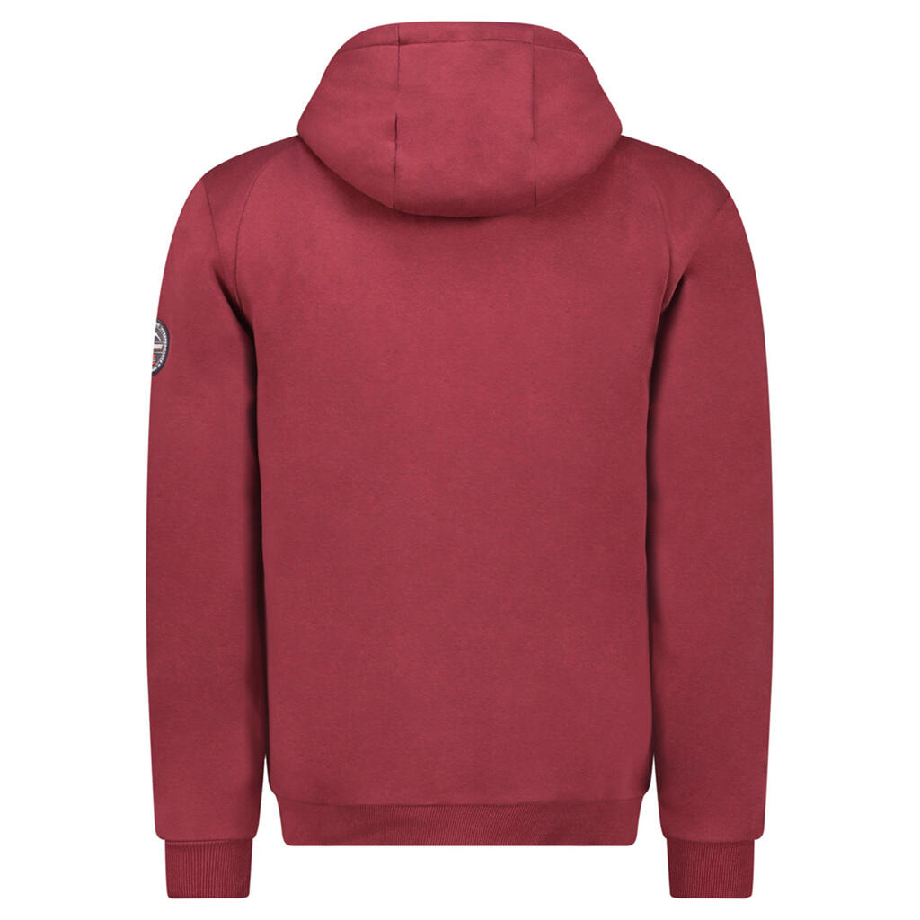 Sudadera para hombre Geographical Norway modelo Fastlife Burdeos 2/4