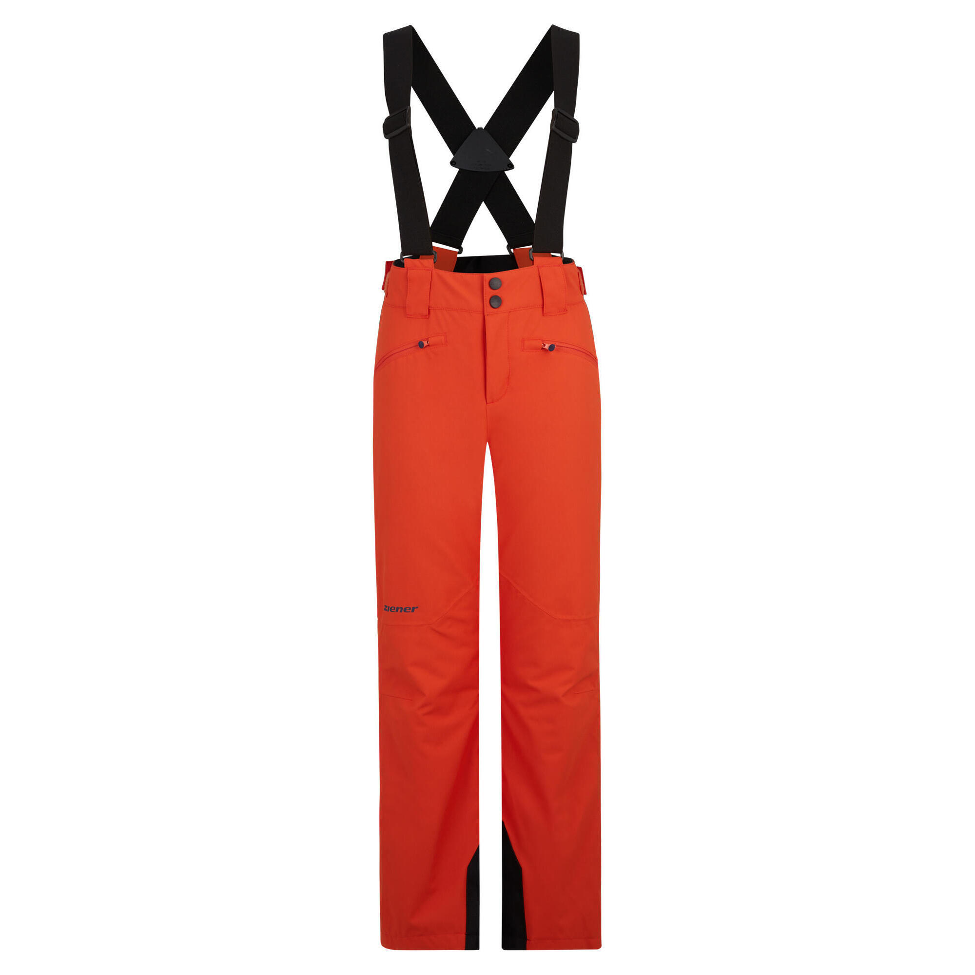 Ziener - Pantalon De Ski Enfant Ziener Axi - Pantalon De Ski - Orange - 8 Ans / 128 Cm - Decathlon