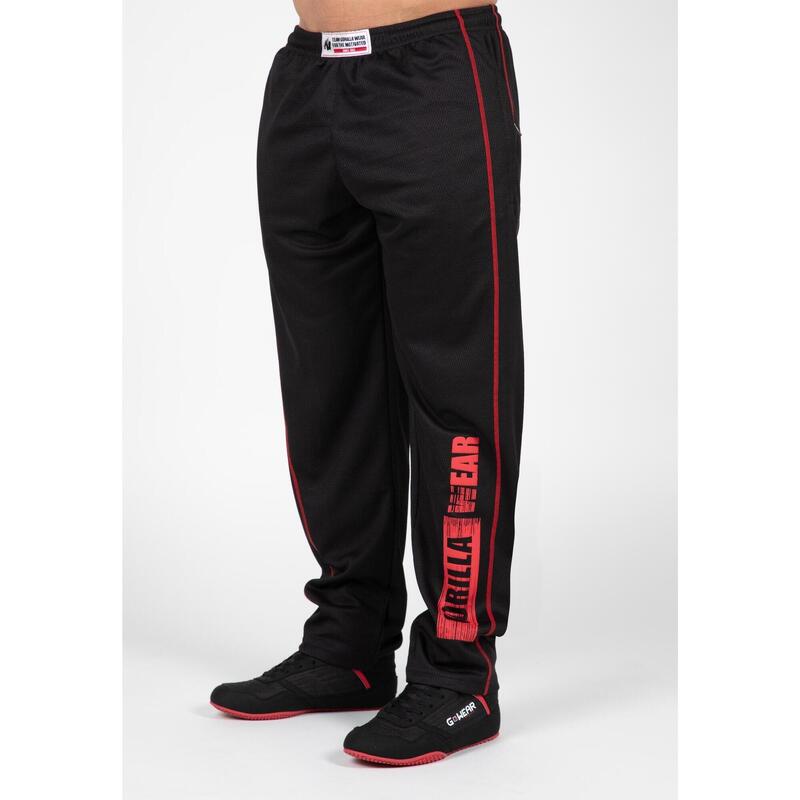 Wallace Mesh Spodnie - Czarny/Czerwony