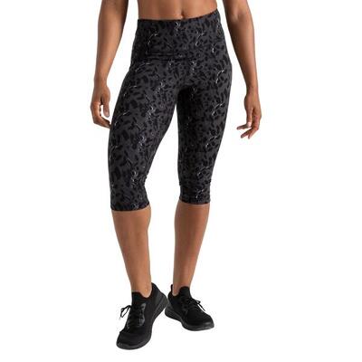 Dames influential dash print 3/4 legging (zwart)