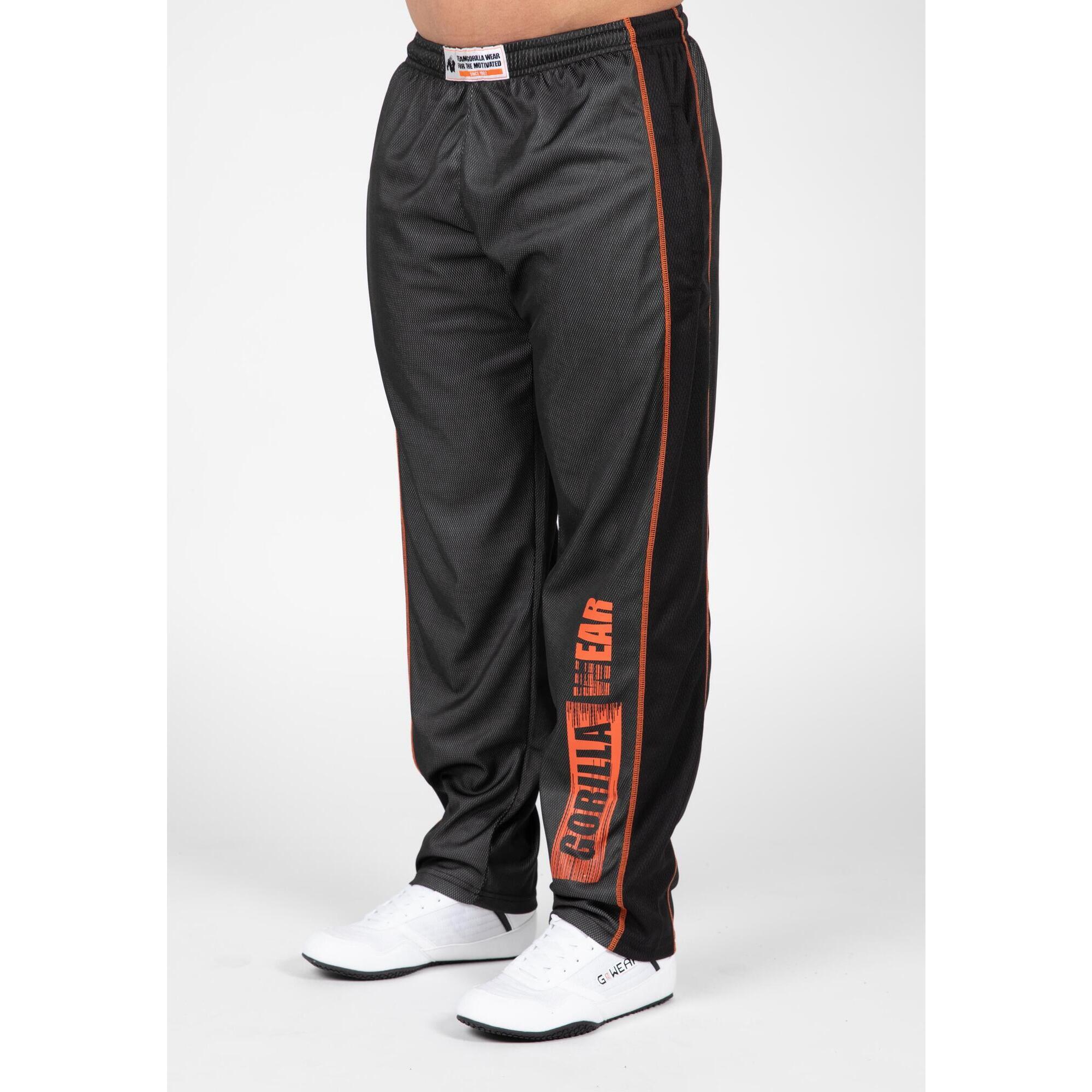 Gorilla Wear - Wallace Mesh Pantalon - Grau/orange - Legging - Gris|orange - 38 S - Decathlon