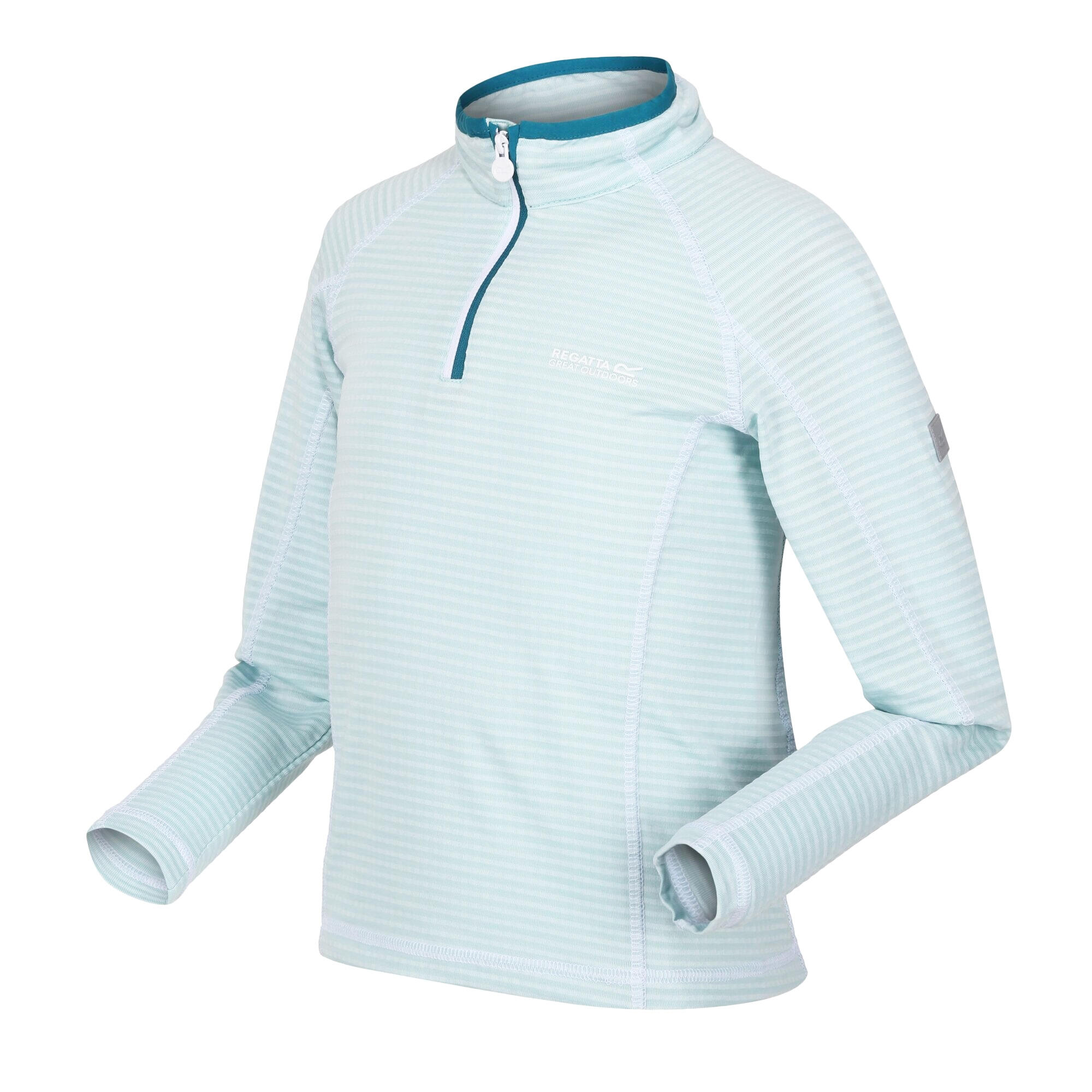 Childrens/Kids Berley Half Zip Long Sleeved Top (Sea Haze) 3/5