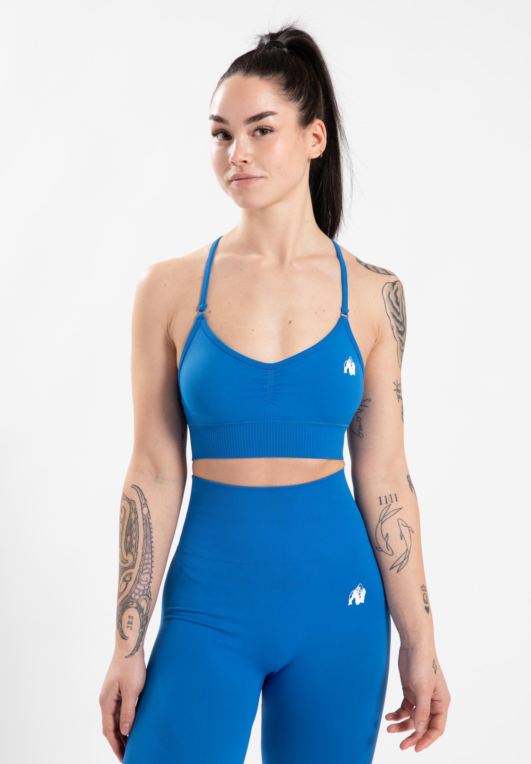 GORILLA WEAR Olivia Senza soluzione di continuità Reggiseno sportivo - Blu