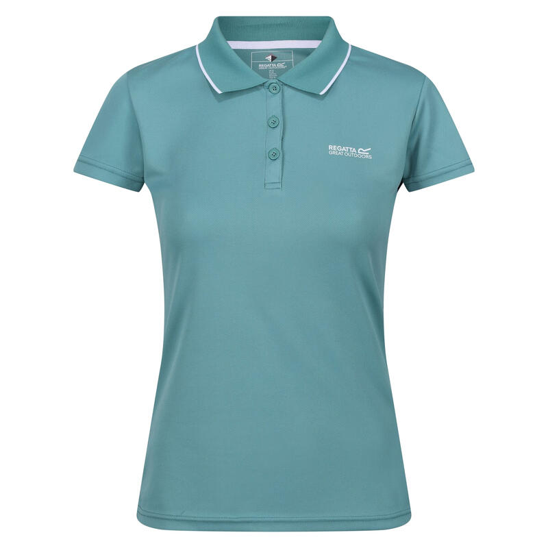 Polo manches courtes MAVERICK Femme (Jade bleu)