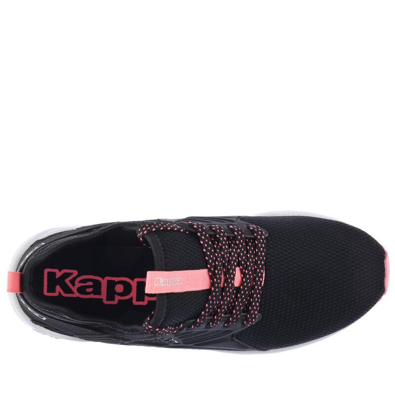 kappa sneakers da bambino in poliestere nero da allenamento