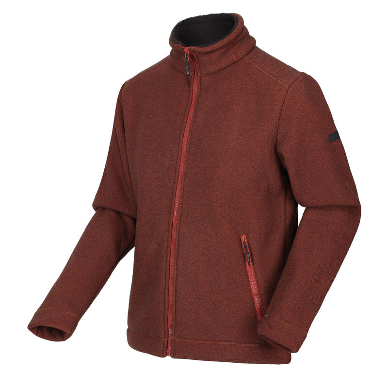 "Garrian II" Fleecejacke Durchgehender Reißverschluss für Herren Gebrannte Henna