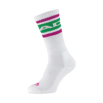 Head 1p long pink green socks