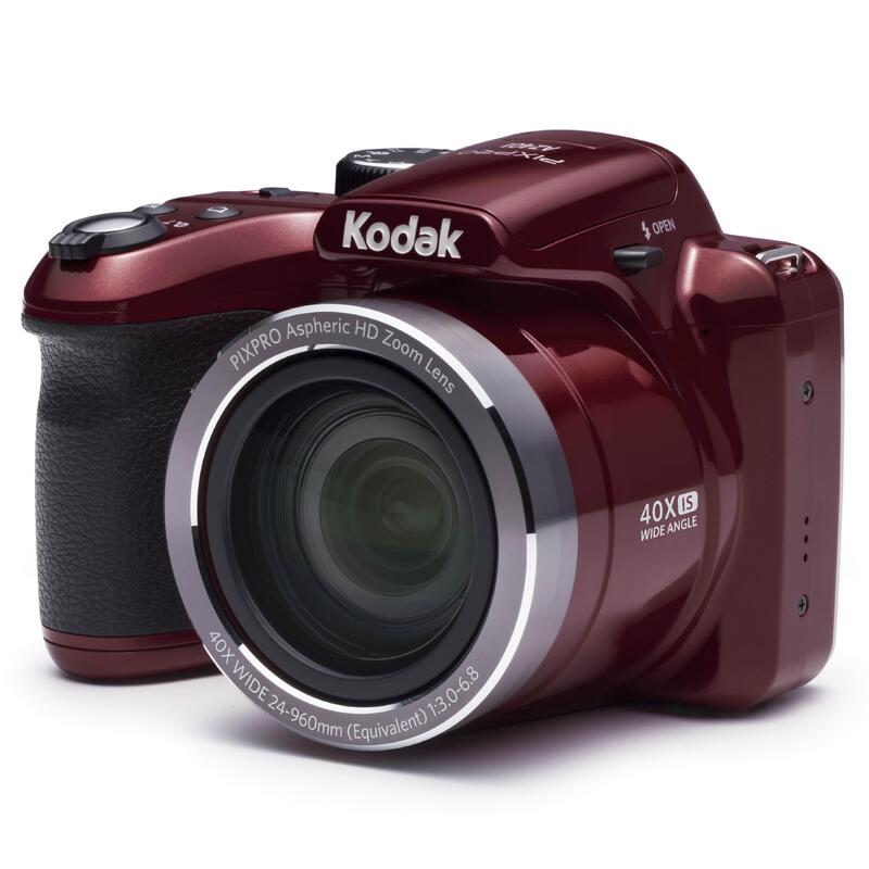 KODAK Pixpro AZ401 - Appareil Photo Bridge 16 MP, Grand Angle 24 mm, Rouge