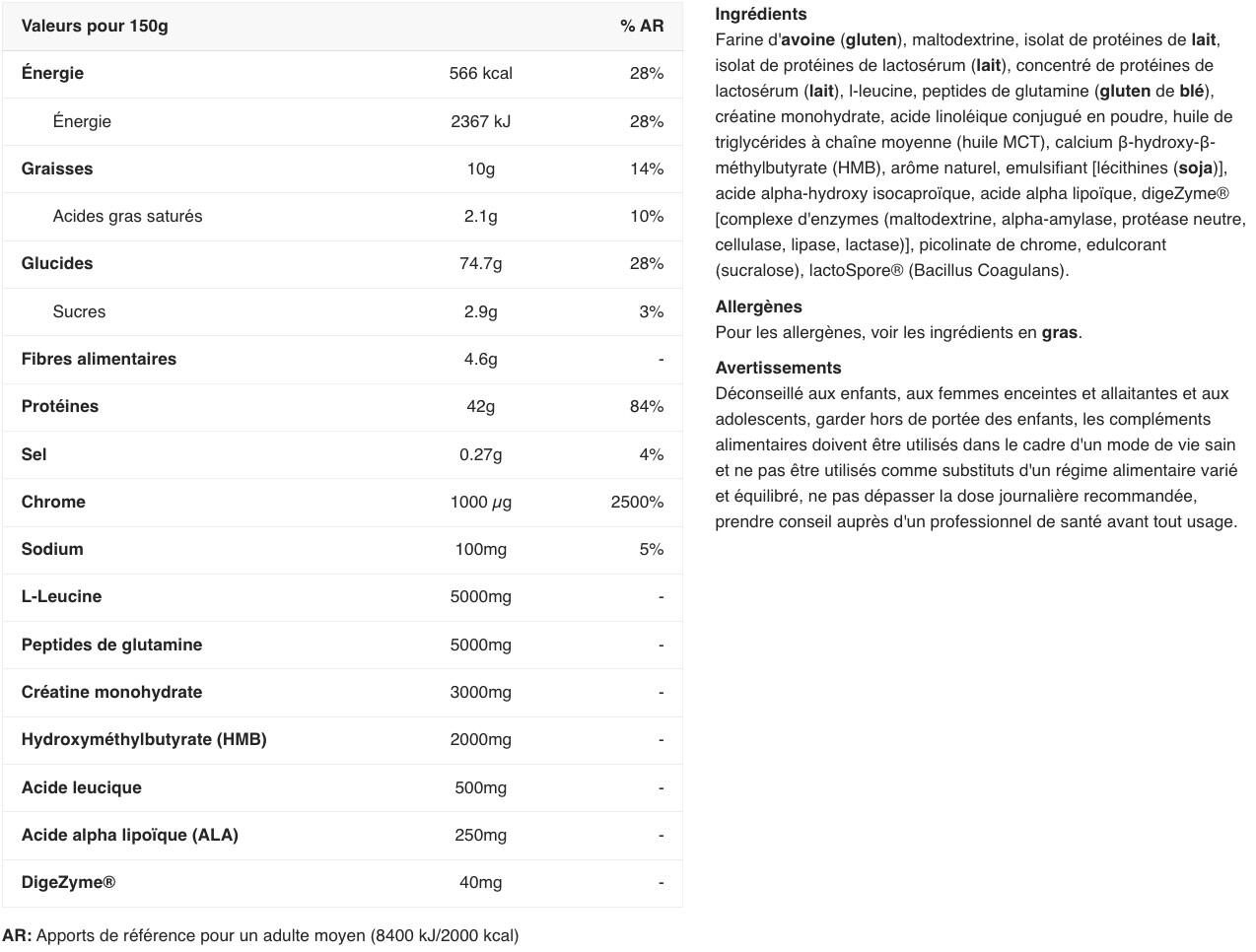 Lean gainer - Critical Mass Professional - Fragola 2/3
