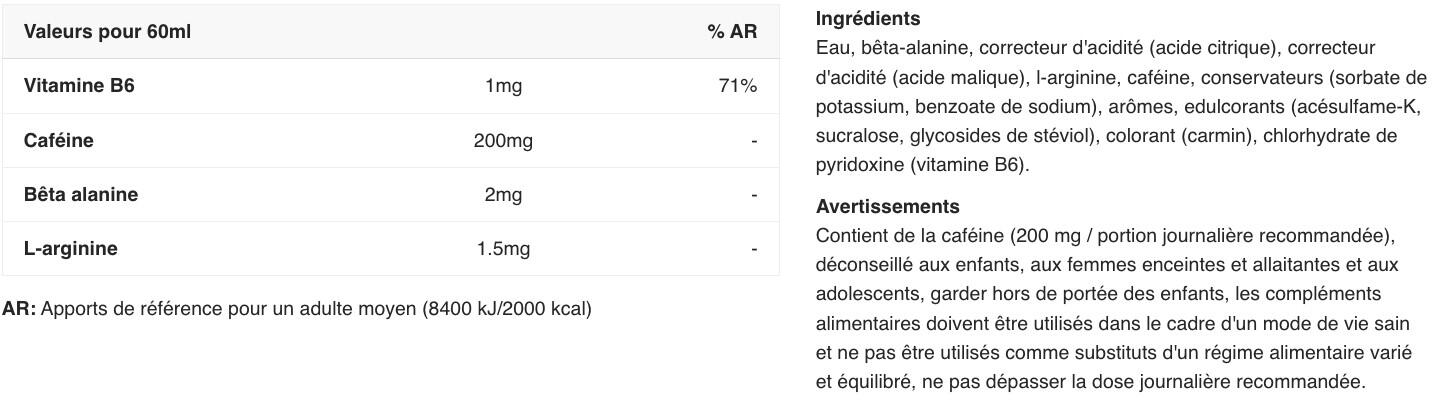 Pre-workout en shot - Pre-Workout Shot - Baies Pack de 12 2/3