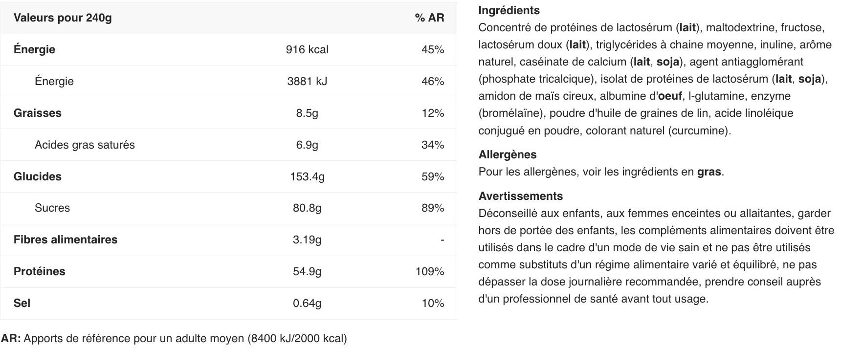 Hard gainer - Critical Mass Original - Banana 6000g 2/3