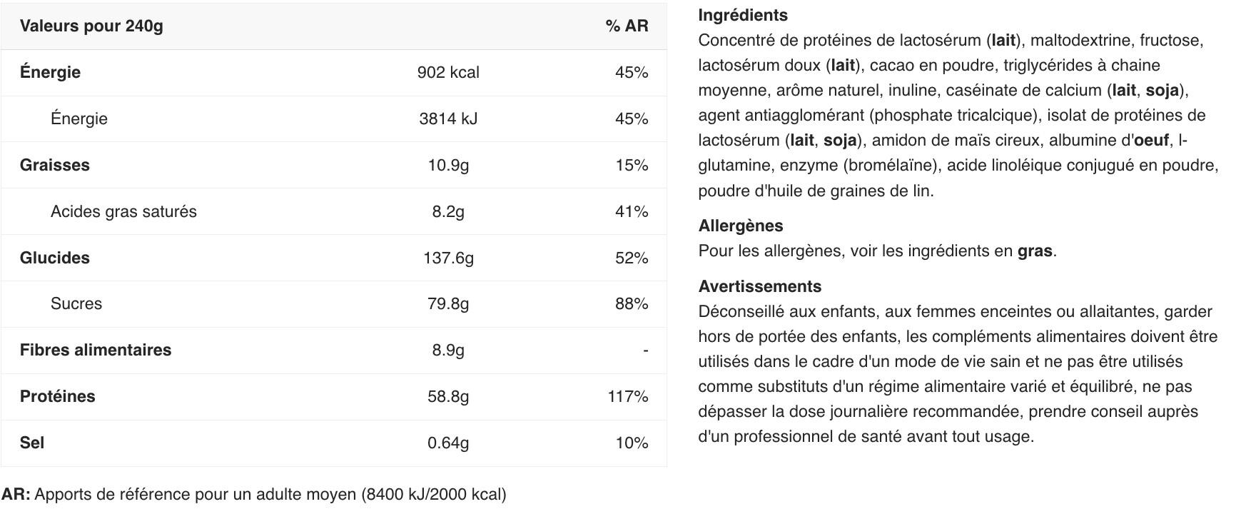 Hard gainer - Critical Mass Original - Cioccolato 6000g 2/3