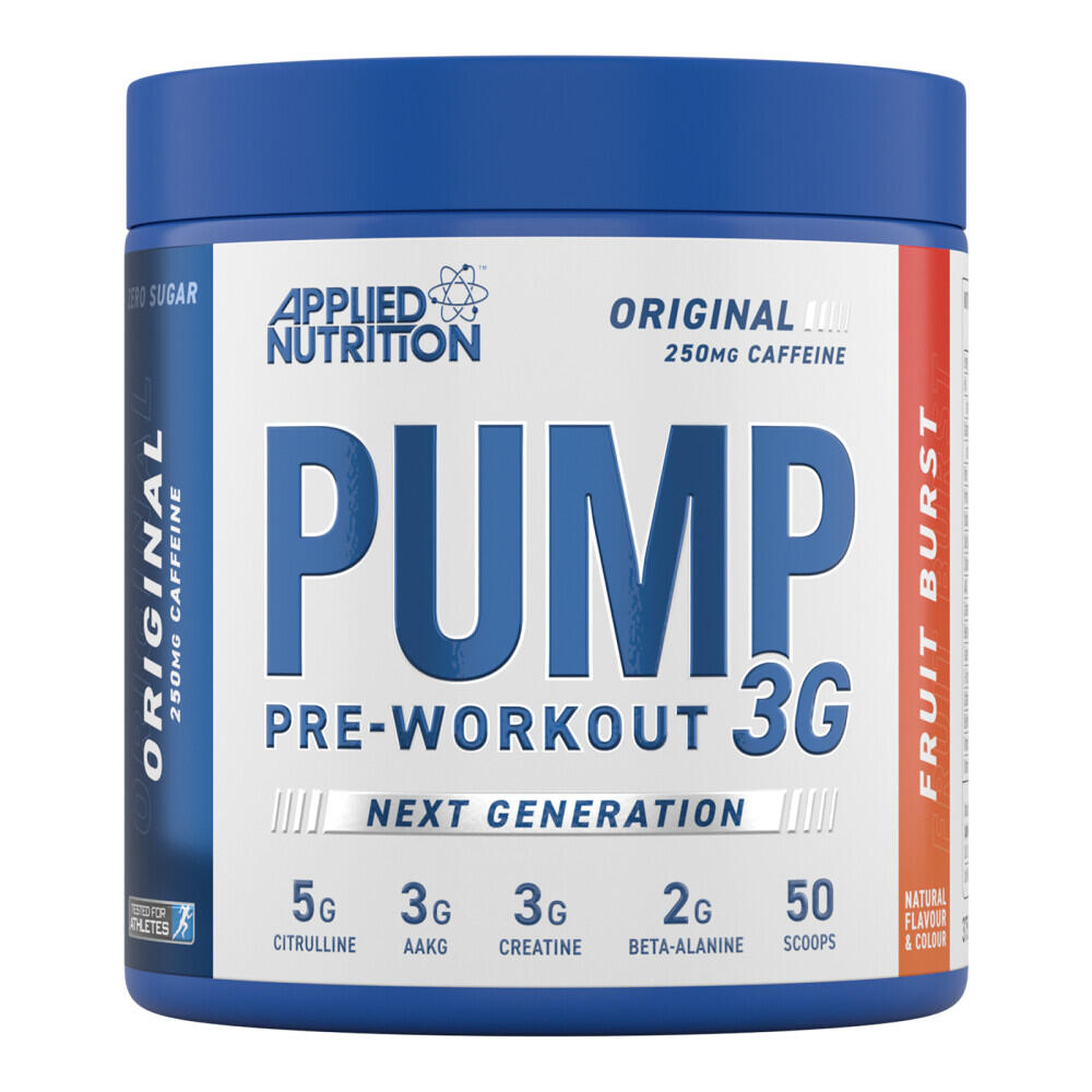 APPLIED NUTRITION Applied Nutrition Pump 3G (25 Serv) Fruit Burst - Pre-Workout - NO Booster
