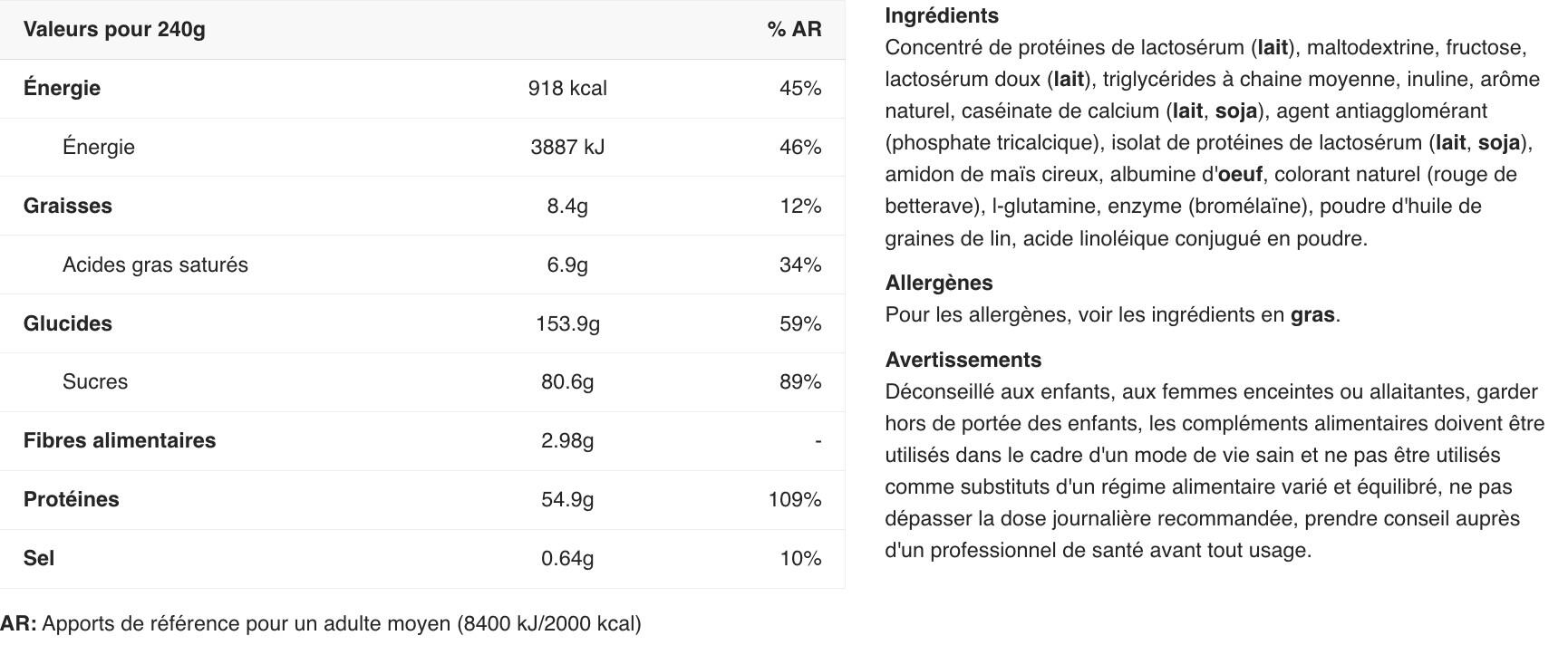 Hard gainer - Critical Mass Original - Fragola 6000g 2/3