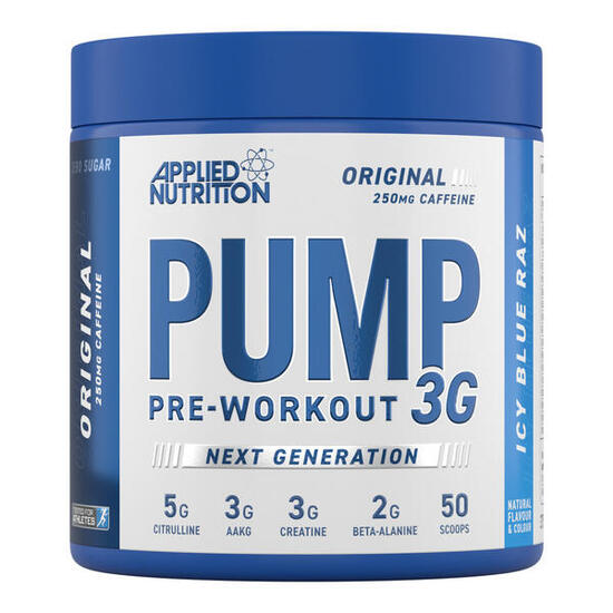 Pre-workout - Pump 3G Pre-Workout - Framboise Bleue Glacée 375g