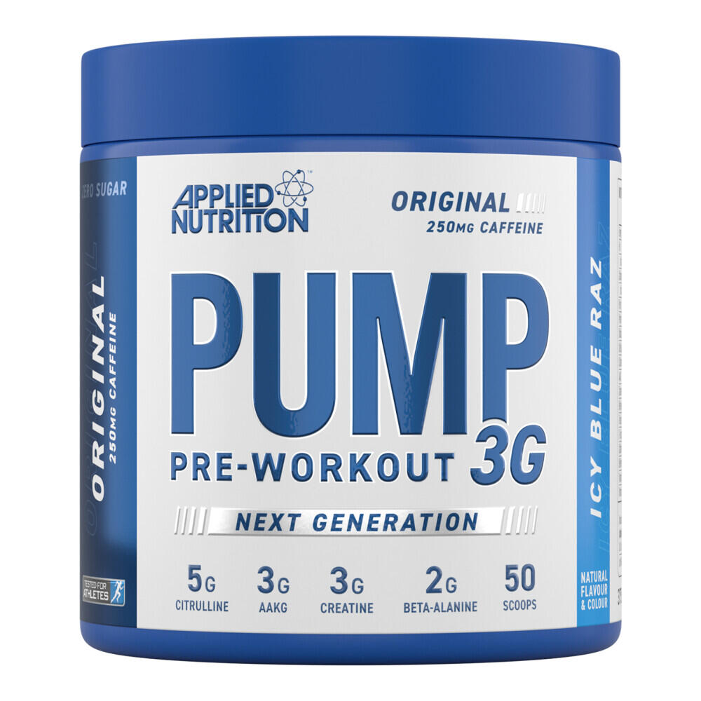 Applied Nutrition - Pre-workout - Pump 3g Pre-workout - Framboise Bleue Glacée 375g - Pre-workout - Decathlon