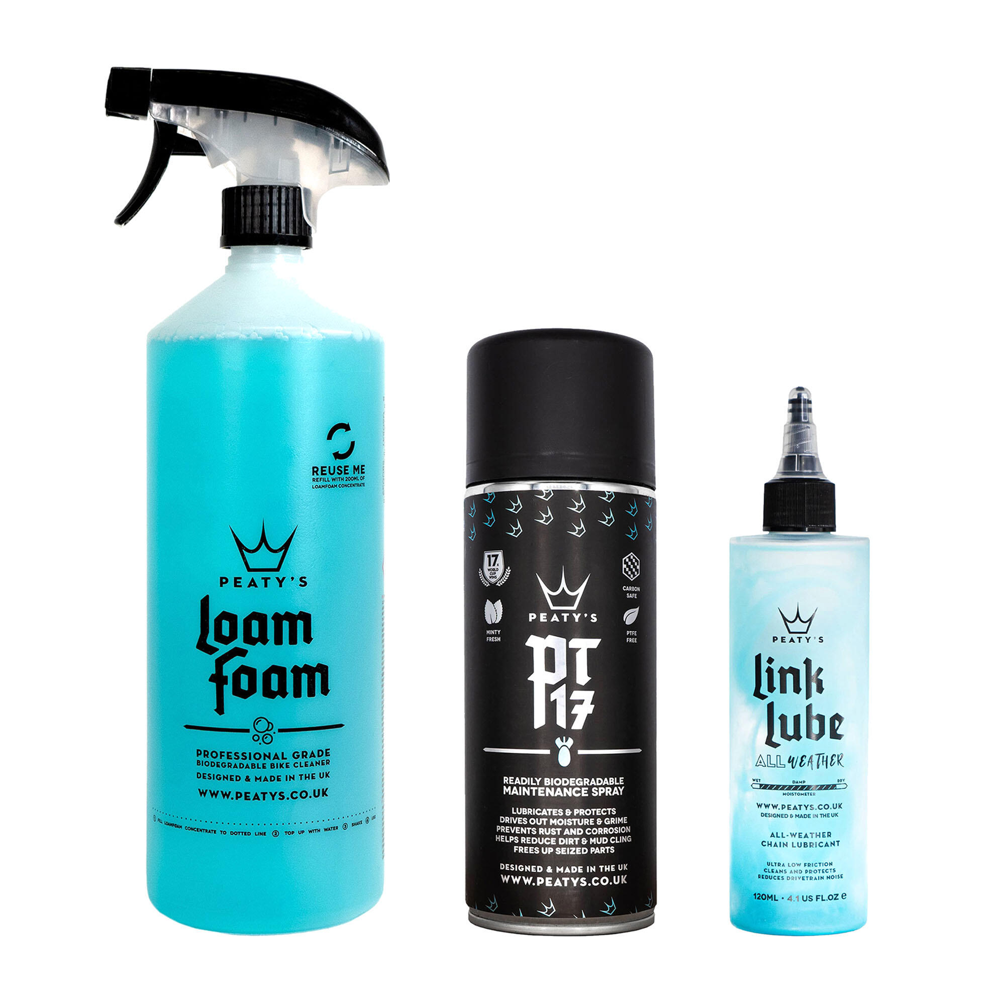 PEATY'S Peatys Bicycle Cleaning Kit - Wash Prevent Lubricate
