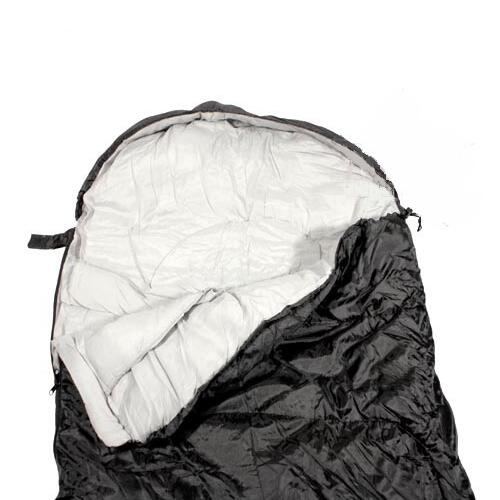 Sacco a pelo mummia Tattico Sniper 230 cm - Nero - adulti 4/4