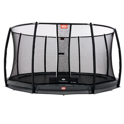Trampolina Champion InGround 430 + Siatka Bezp. Deluxe Szary