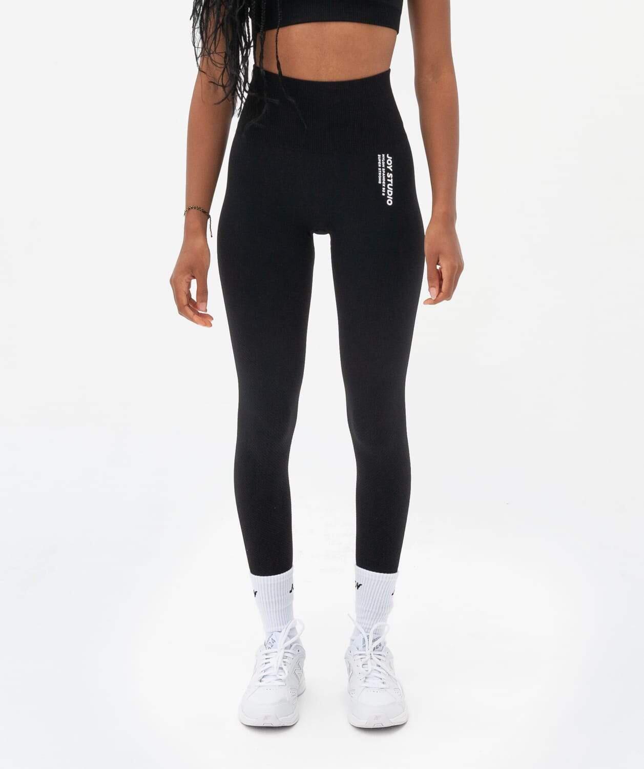 Leggings Donna Fitness vita alta seamless Super Strong- Nero 4/5