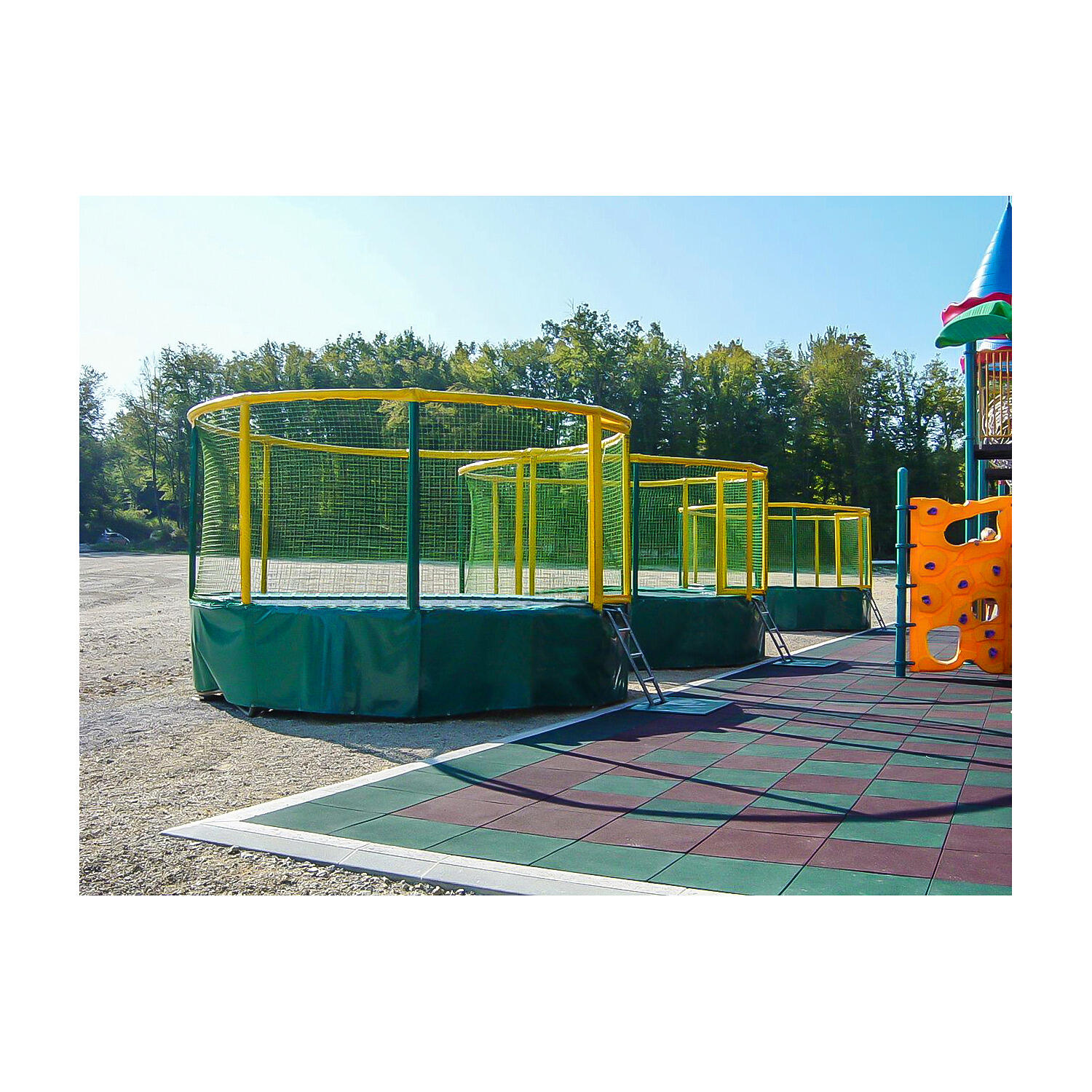 Trampolin Gallus 360 cm Grün-Gelb Trampolin Unisex Grün-Gelb 5/5