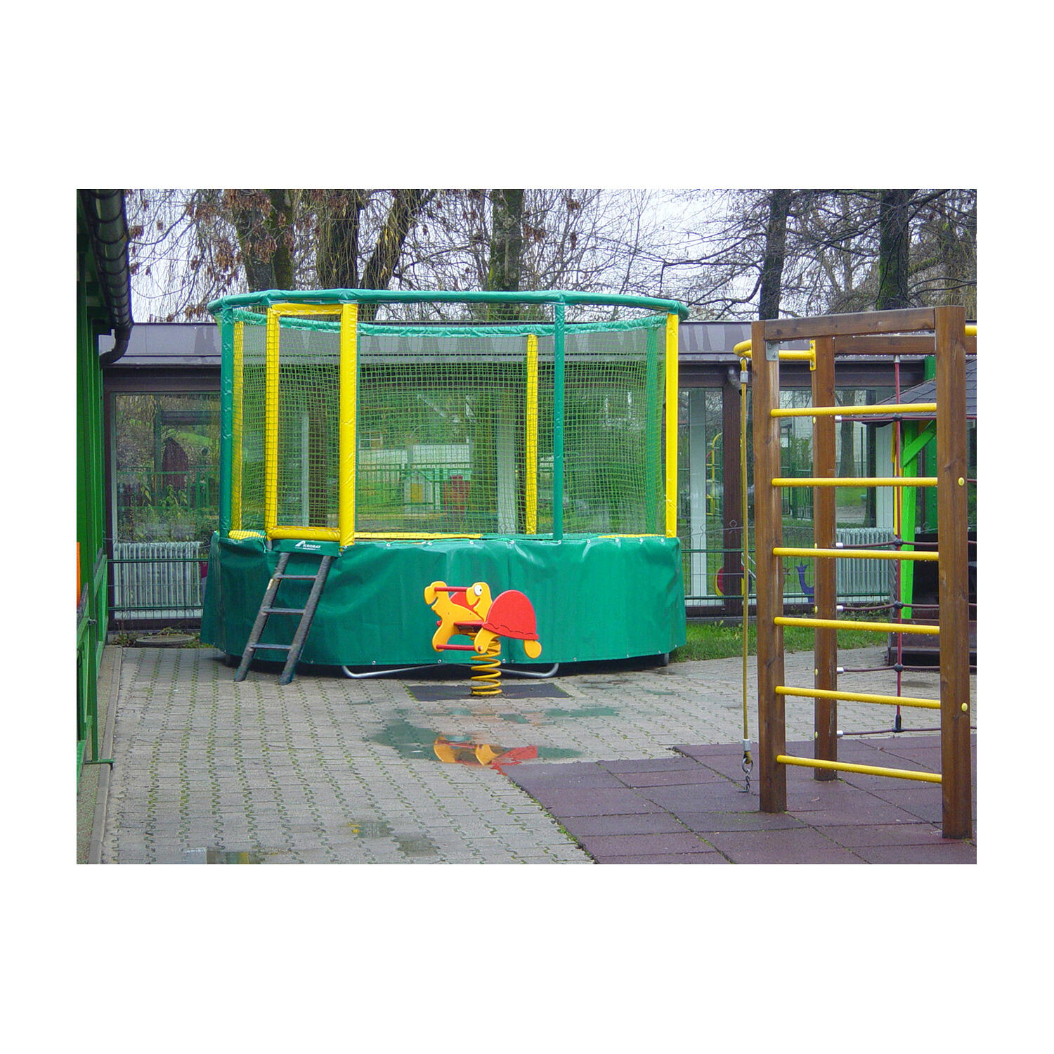 Trampolin Gallus 360 cm Grün-Gelb Trampolin Unisex Grün-Gelb 2/5