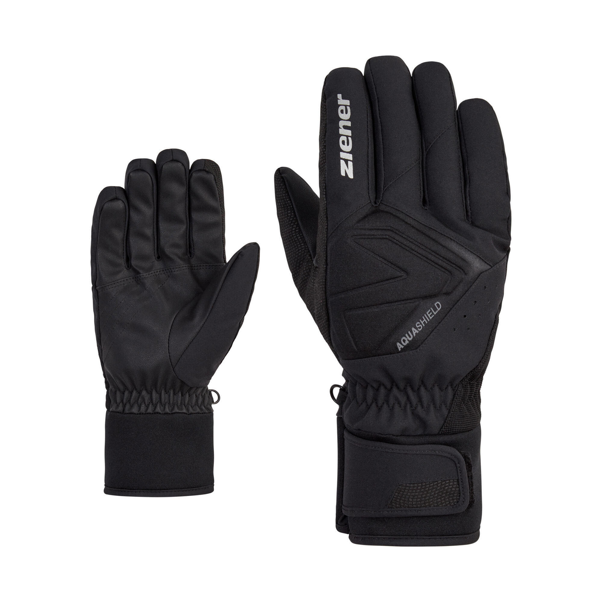 Ziener - Gants D'Hiver Pour Hommes  - Ziener Gatis As® Alpine 100% Noir - Gants - Noir - 9 - Decathlon