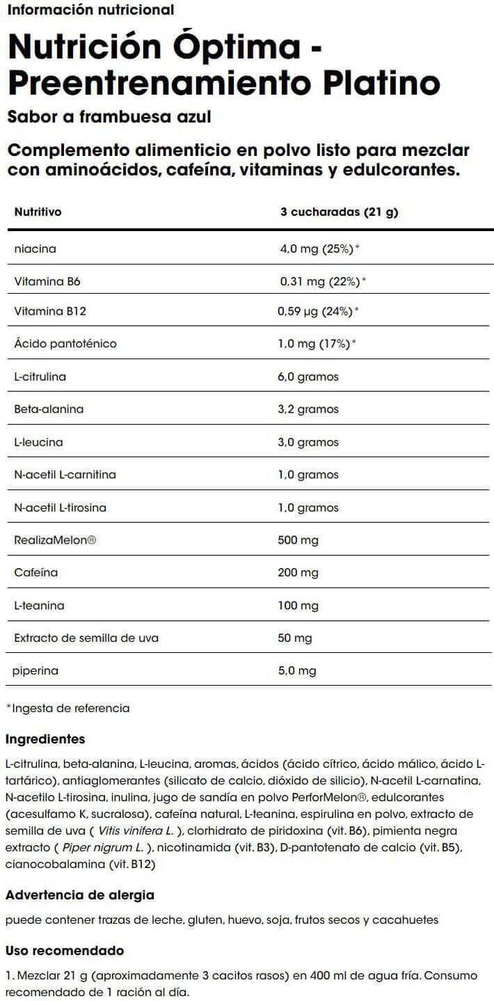 Pre-workout - Pre-workout Gevorderd (420g) - Blauwe Framboos 6/6