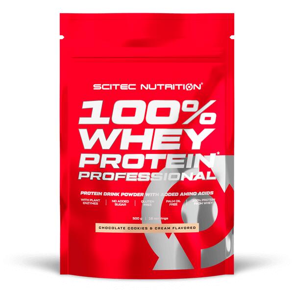 100% Whey Protein Professional - 500g - Sabor Chocolate Scitec Nutrition 5/6