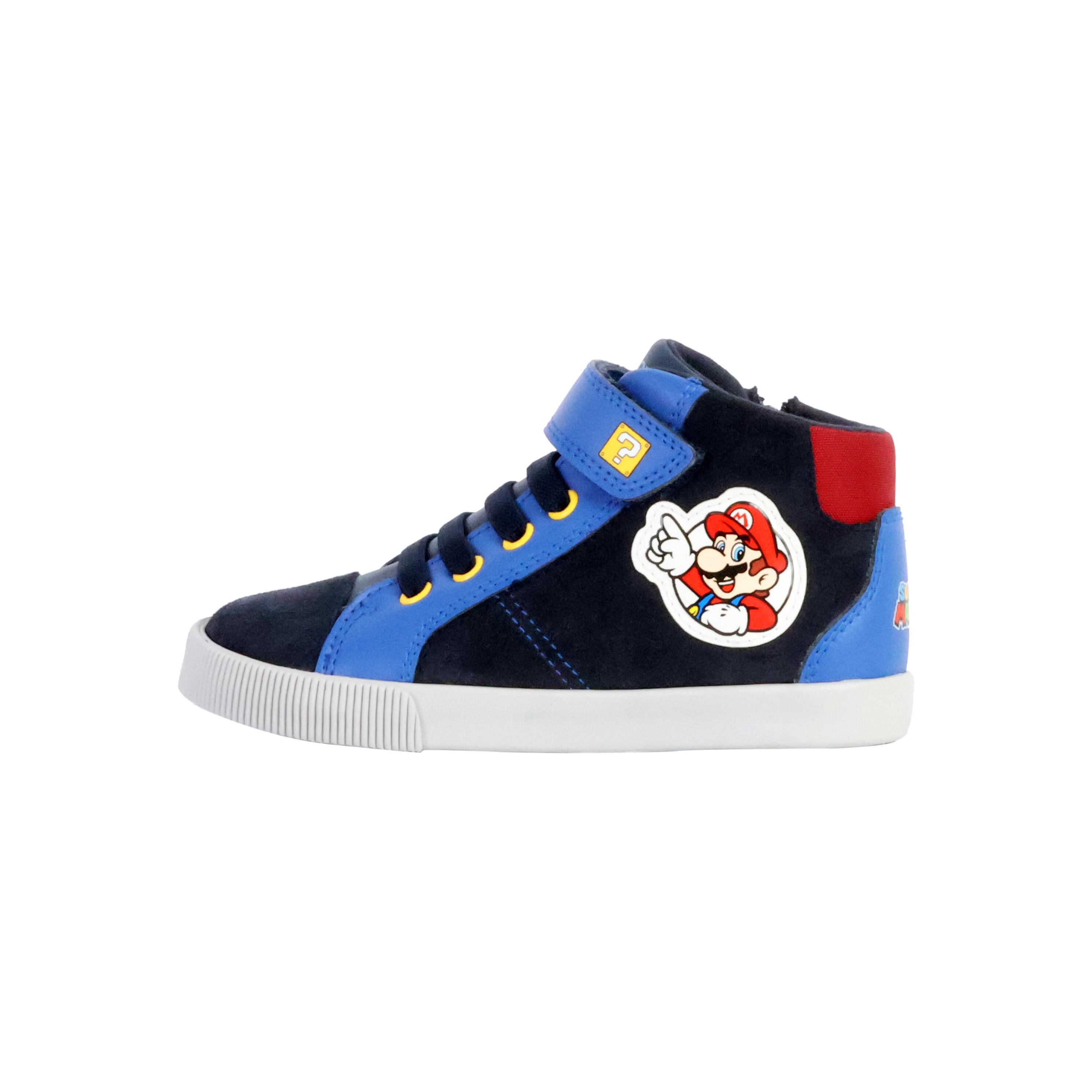 Basket Montante Cuir Geox Enfant Kilwi Suede Synth Lea 1/5