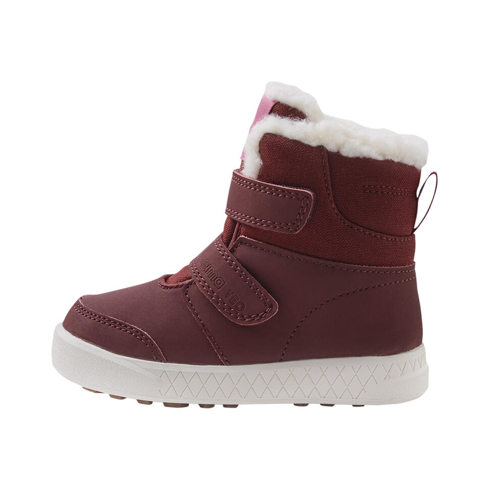 Buty zimowe ocieplane dla dziecka na rzepy Reima Pyrytys