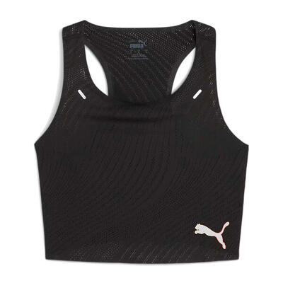 Puma run ultraspun crop hardlooptop voor dames