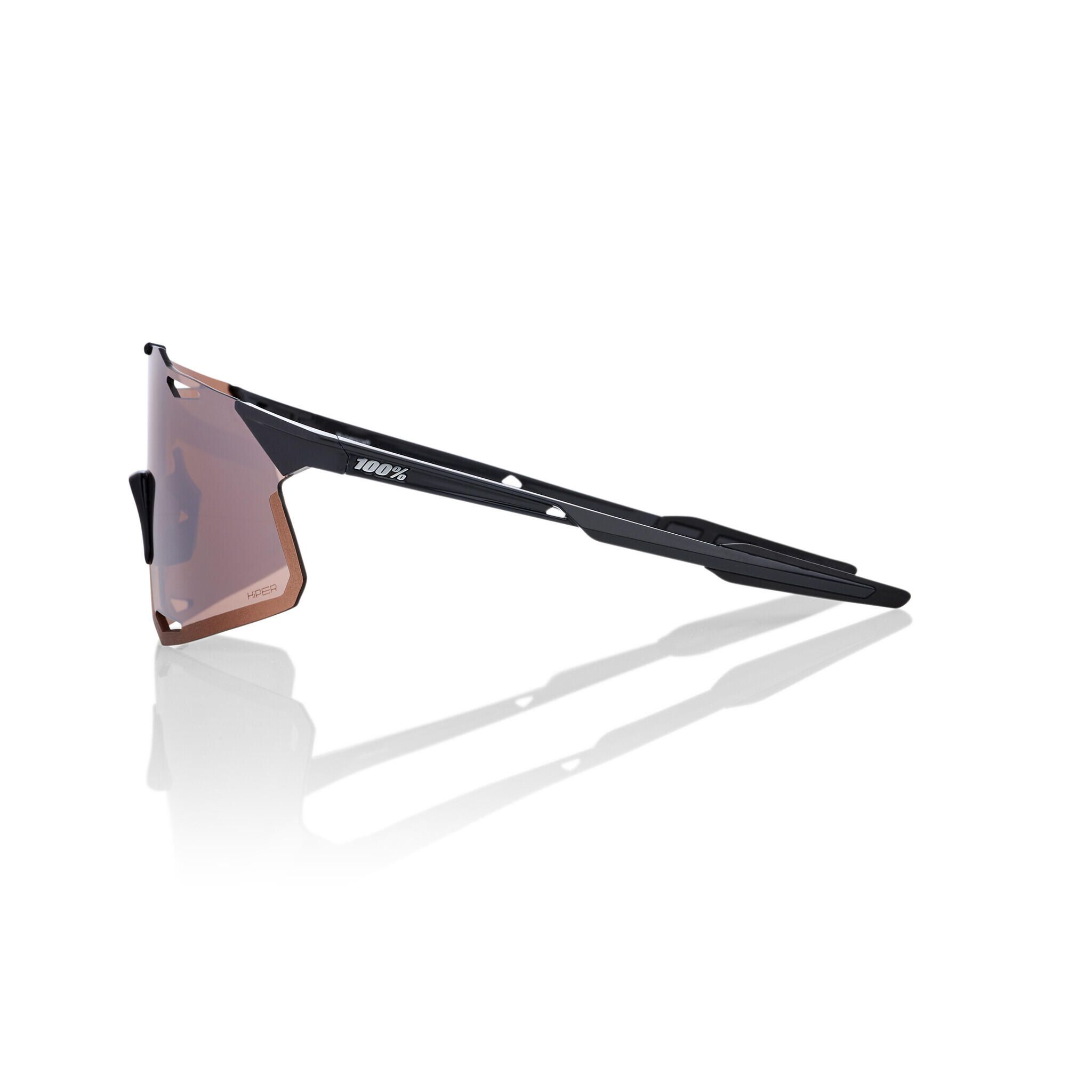 100% HYPERCRAFT - Gloss Black - HiPER Silver Mirror Lens 2/3