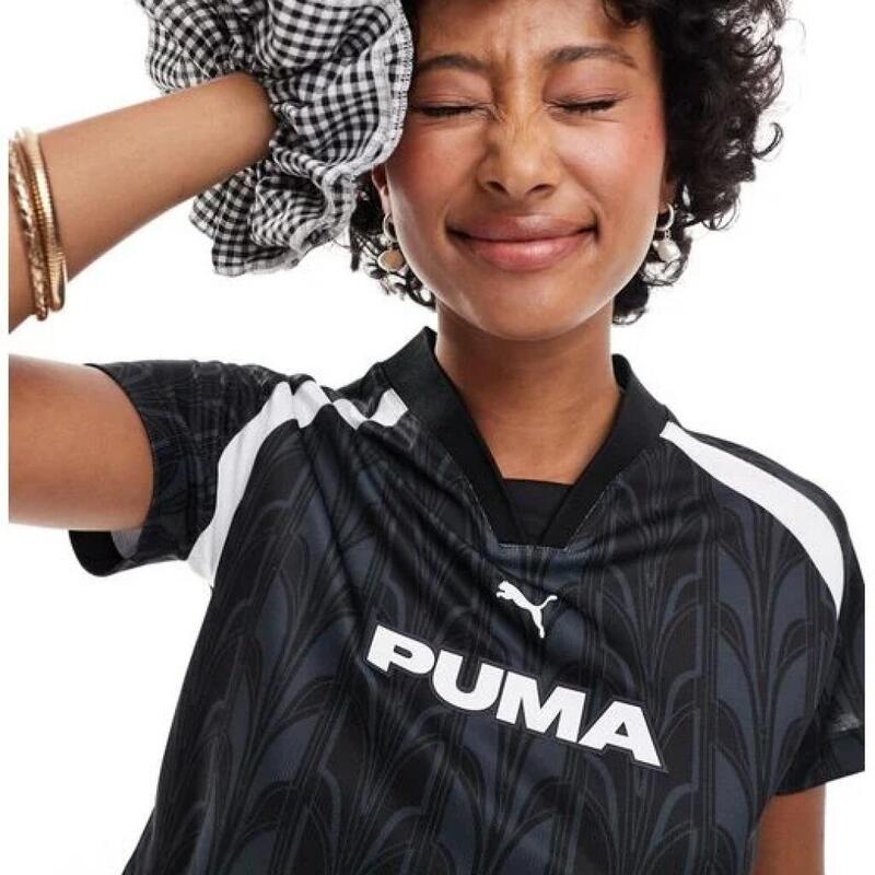 Camisetas Mujer Puma Football Jersey Baby Tee Women Gris