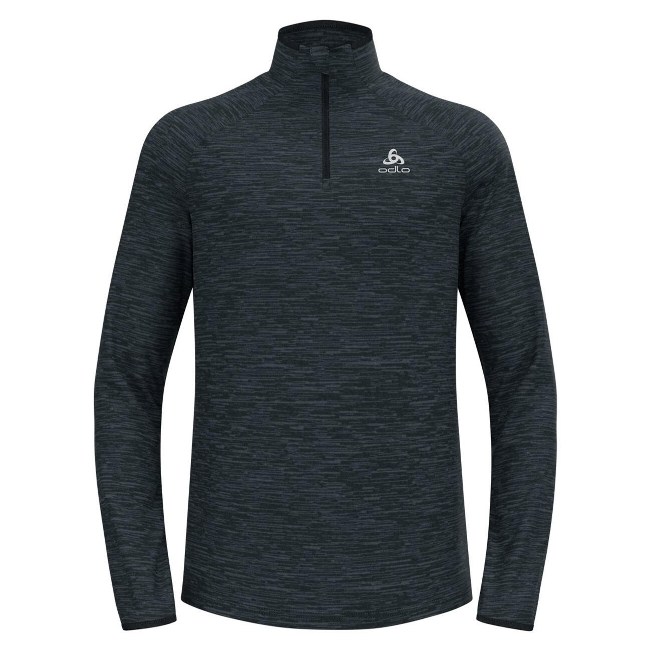 ODLO Middenlaag Halve Rits Lopen EASY Warm Thermoshirt ZWART MELANGE S 5/7